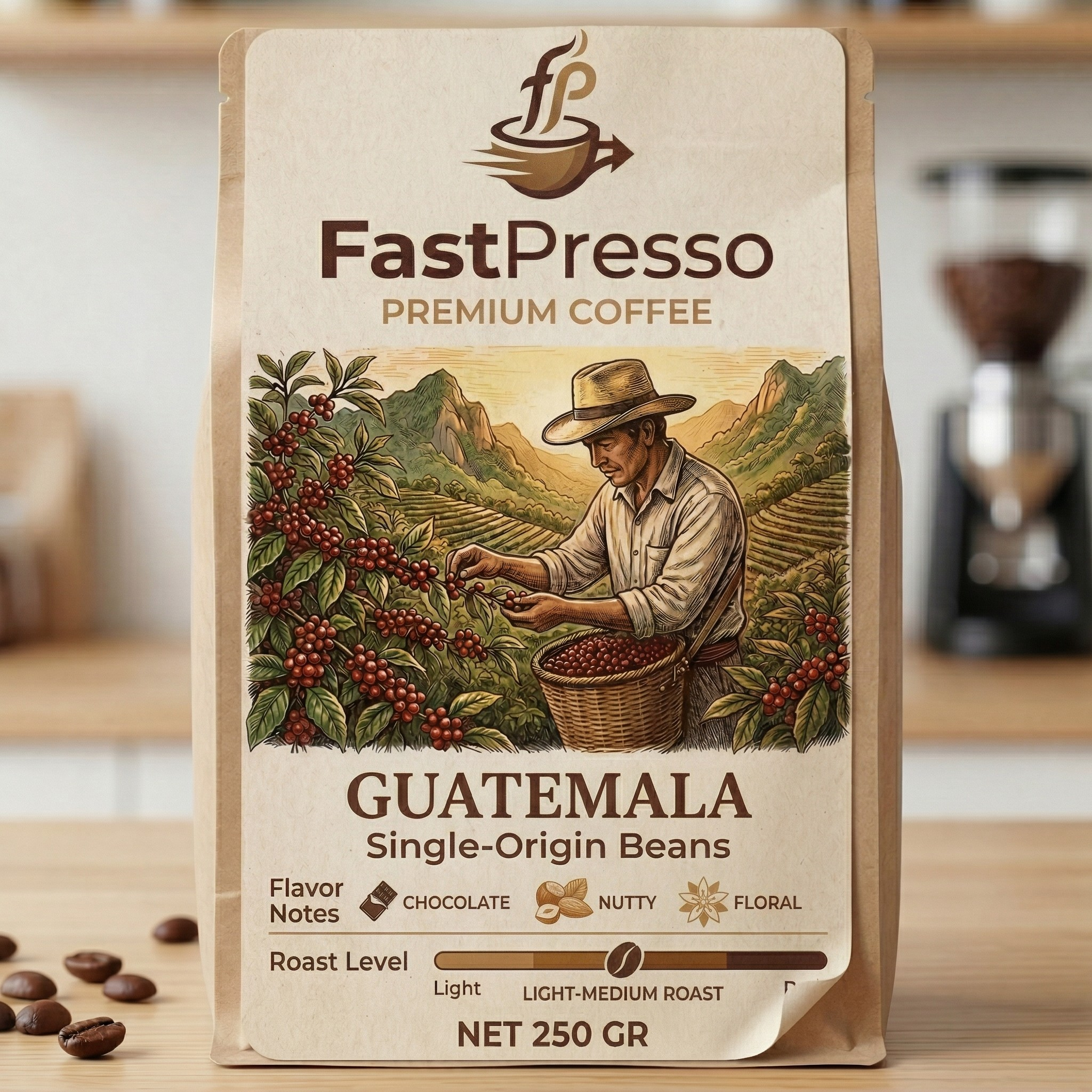 FastPresso Guatemala Single Origin Çekirdek Kahve